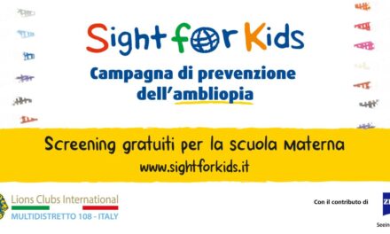 Riparte la campagna Sight for Kids per la prevenzione dell’ambliopia